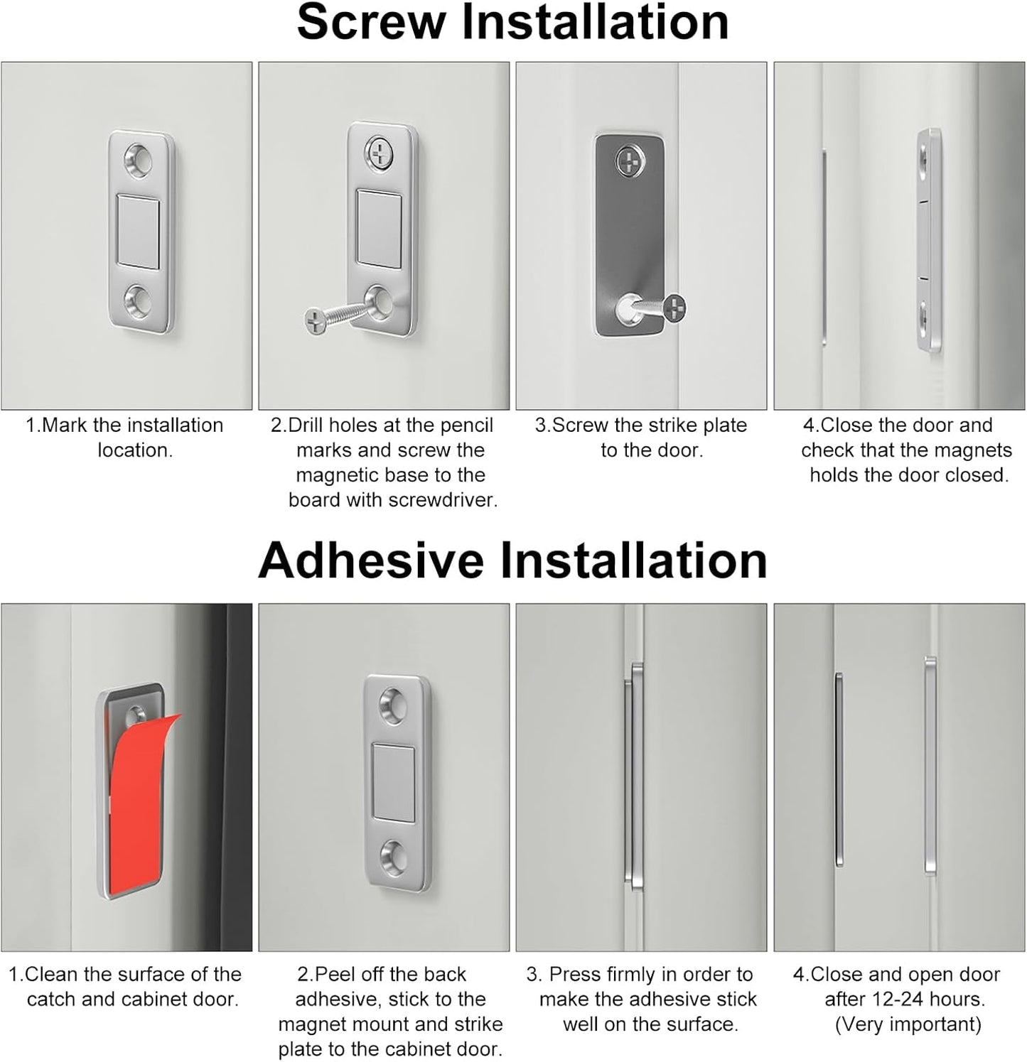 Ultra-Thin Magnetic Cabinet Catch