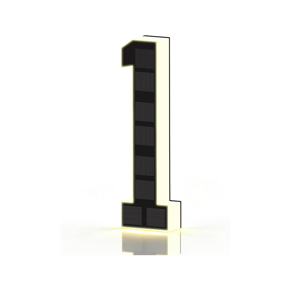 Solar-powered door sign light