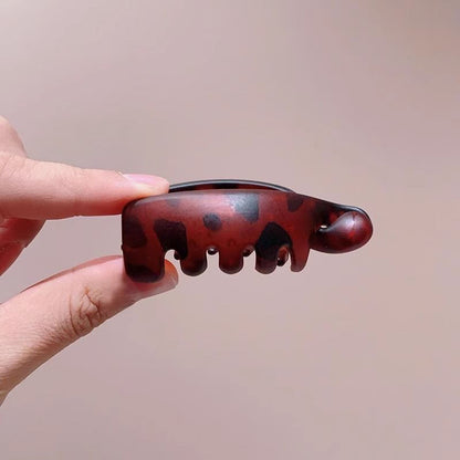 Leopard-print Claw Clipbanana Clip For Women