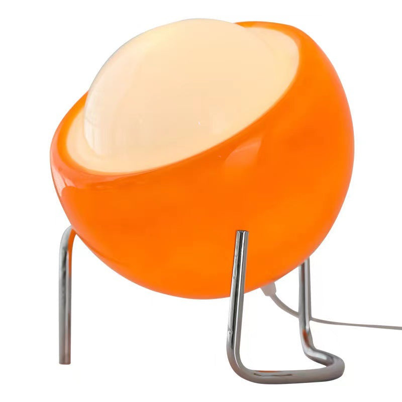 Vintage Glass Table Lamp with Dimmable Light
