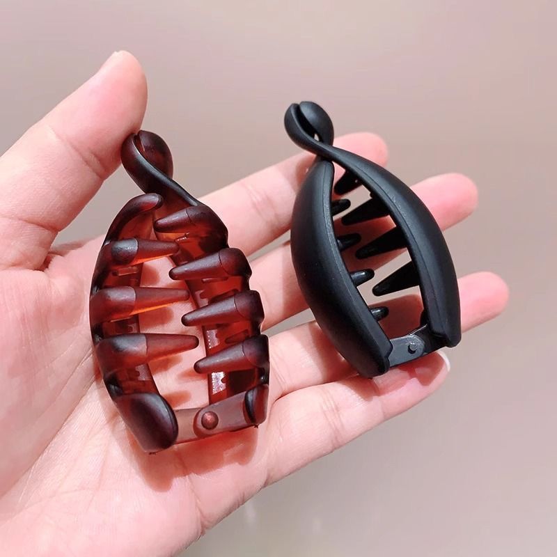 Leopard-print Claw Clipbanana Clip For Women