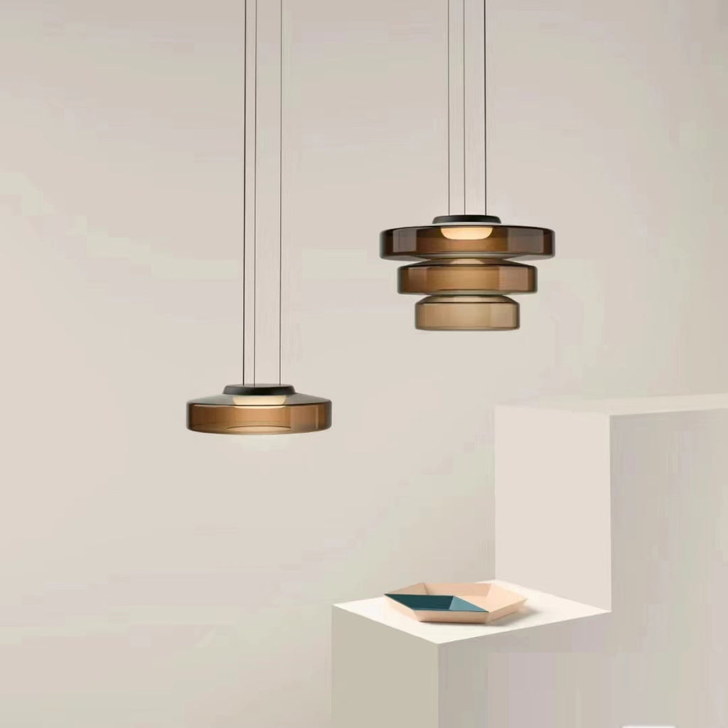 Nordic Glass Art Hanging Chandelier