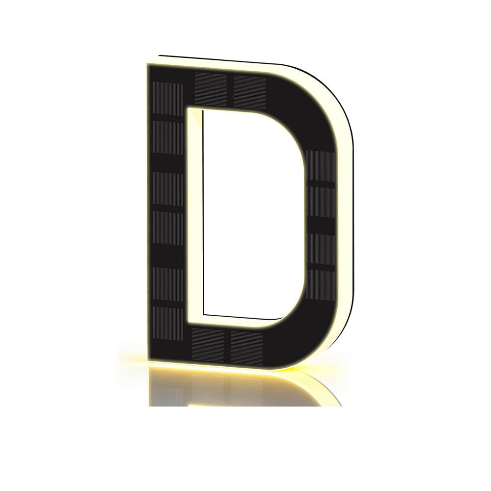 Solar-powered door sign light