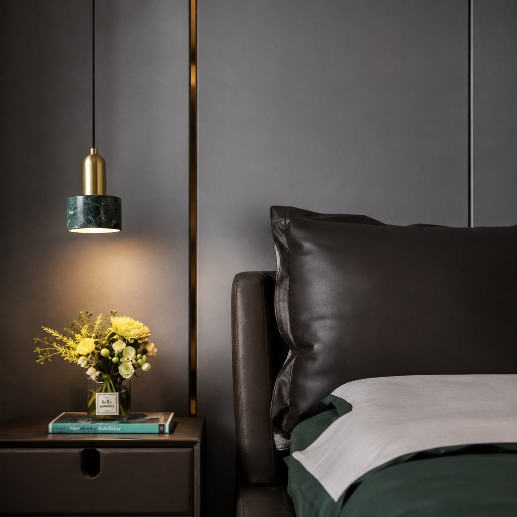 Marble Pendant Light For The Bedroom Bedside