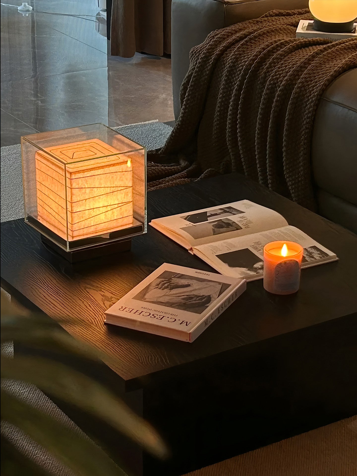 Japanese Style Touch Dimming Table Lamp