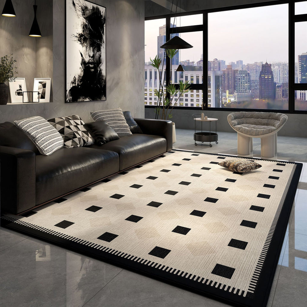 High-end velvet circle living room carpet