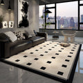 High-end velvet circle living room carpet