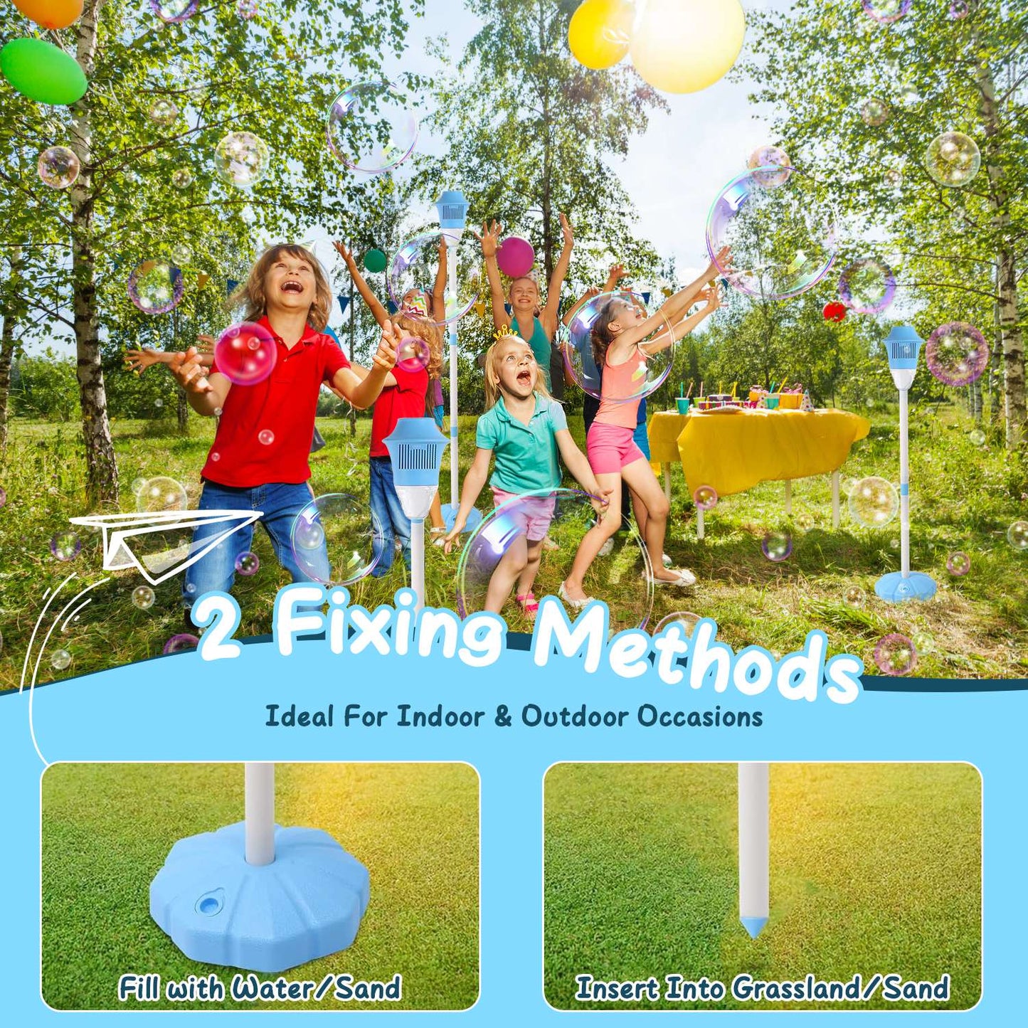 GlowStream™ Adjustable Musical Bubble Tower