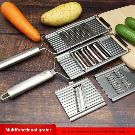Multifunctional Manual Vegetable Slicer Stainless Steel Kitchen Tool