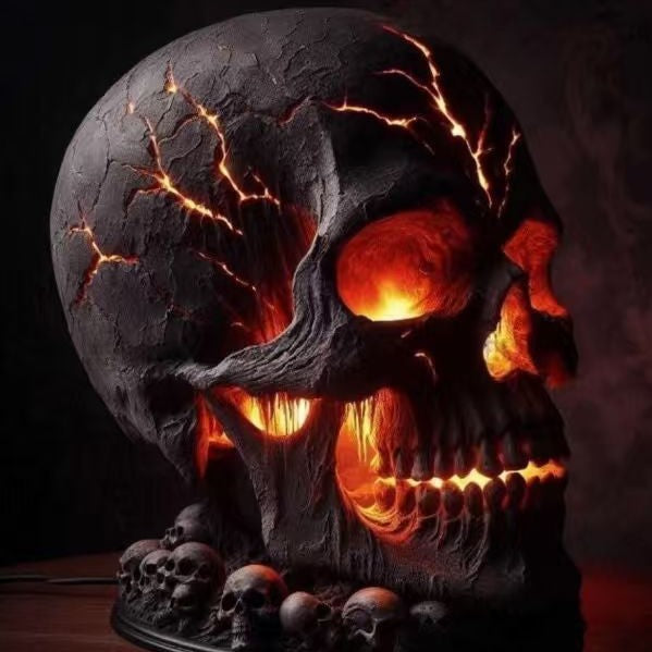 Halloween Skull LED Light Garden Decor