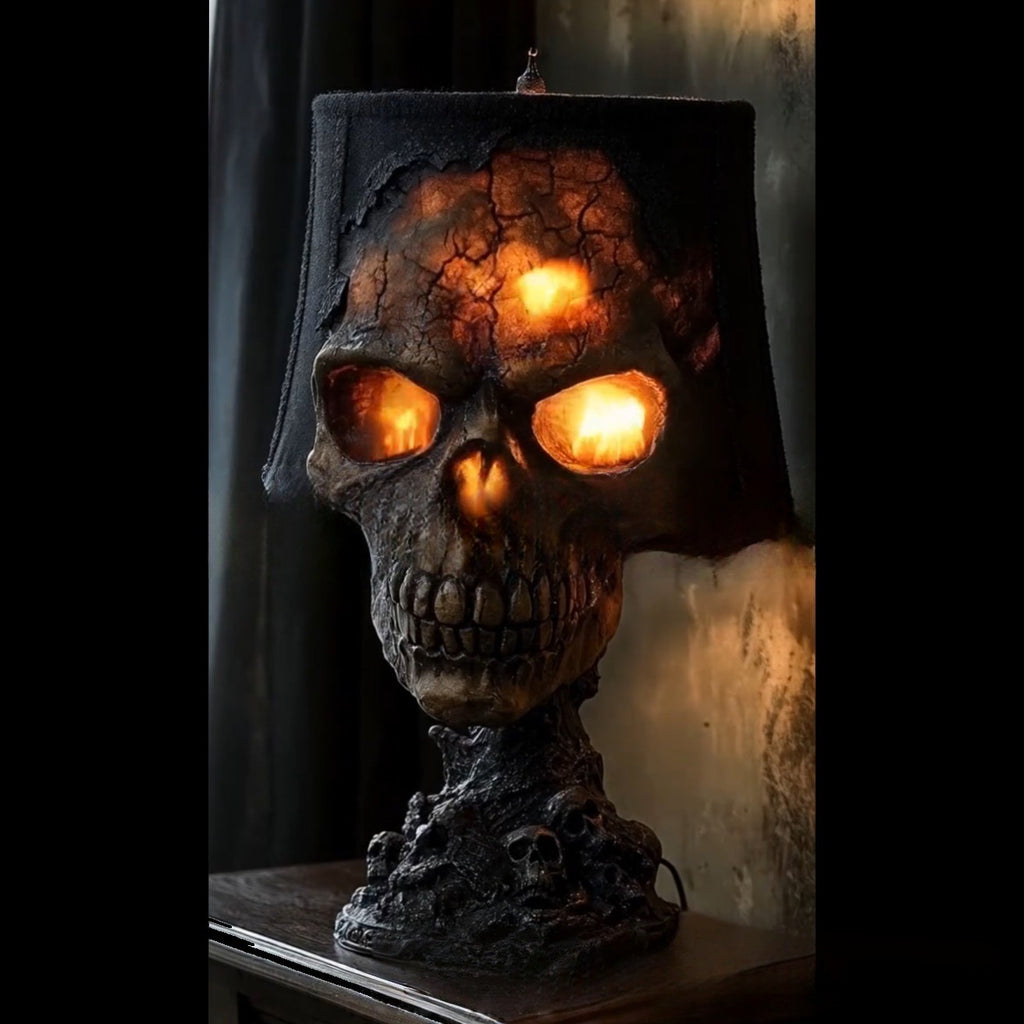 Halloween Skull LED Light Garden Decor