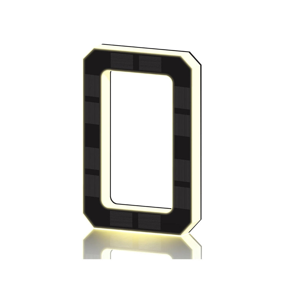 Solar-powered door sign light
