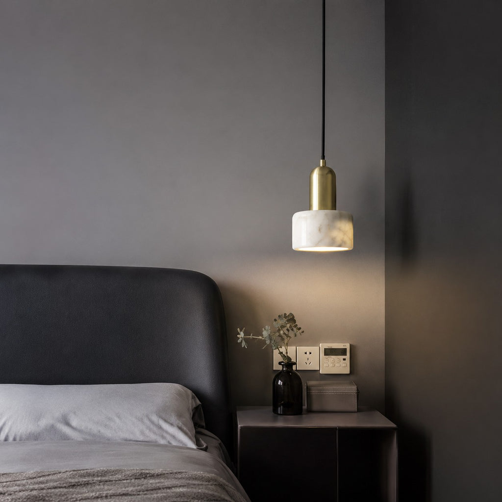 Marble Pendant Light For The Bedroom Bedside