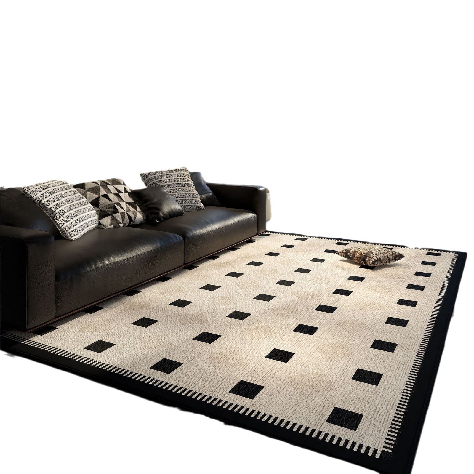 High-end velvet circle living room carpet