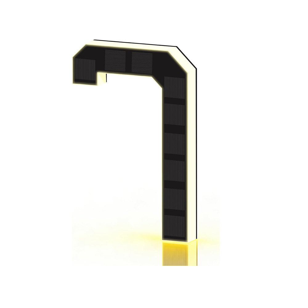 Solar-powered door sign light