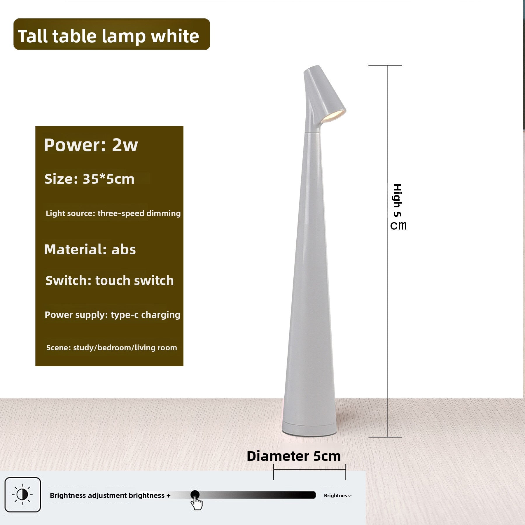 Dimmable Designer Table Lamp