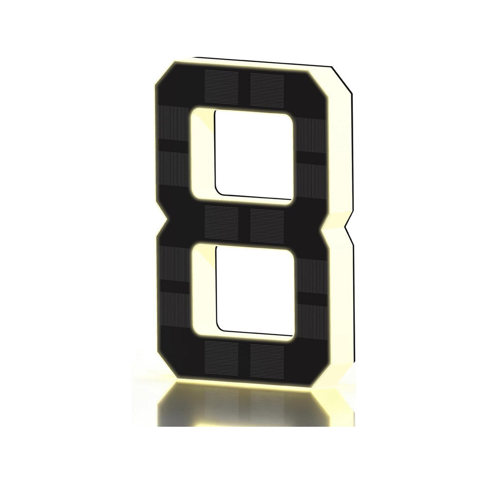 Solar-powered door sign light
