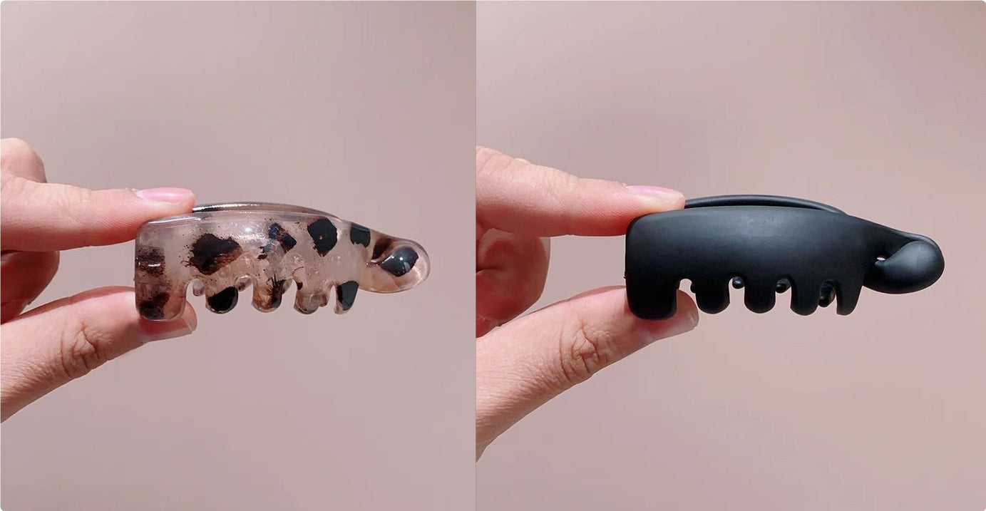 Leopard-print Claw Clipbanana Clip For Women