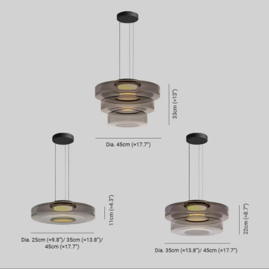 Nordic Glass Art Hanging Chandelier