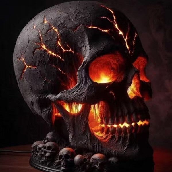 Halloween Skull LED Light Garden Decor