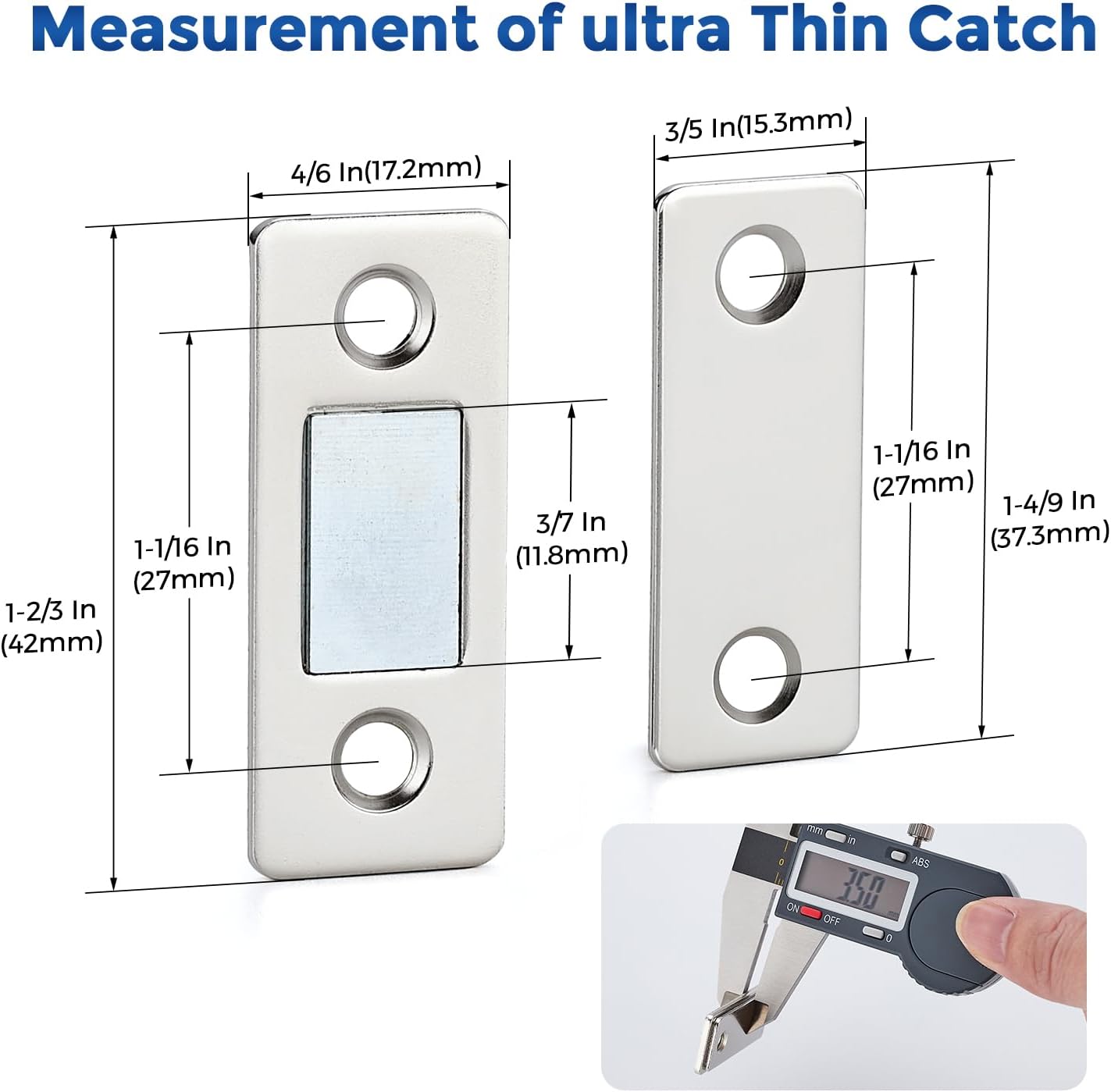 Ultra-Thin Magnetic Cabinet Catch