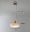 Nordic Wooden Hanging Chandelier Light