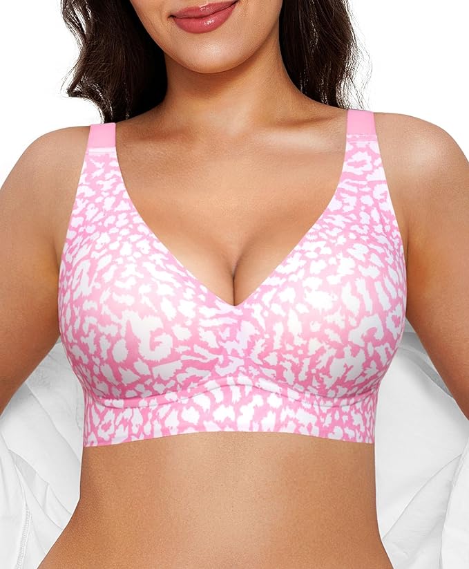 Jelly™ Women’s Wireless Seamless Push-Up Bralette – Deep V Comfortable Everyday Bra
