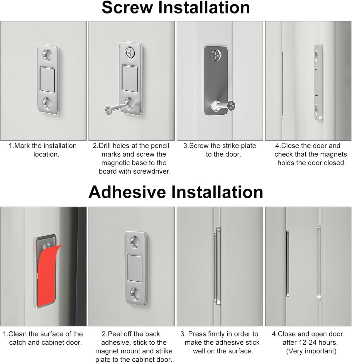 Ultra-Thin Magnetic Cabinet Catch
