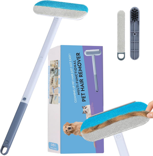 Pet Hair Removal Brush Long Handle Carpet Sofa Cleaner
