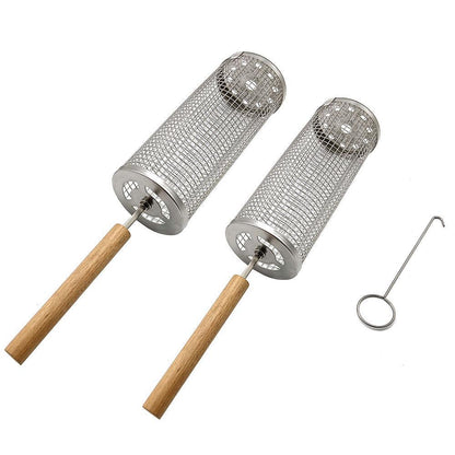 Stainless Steel Portable Barbecue Grill Cylinder