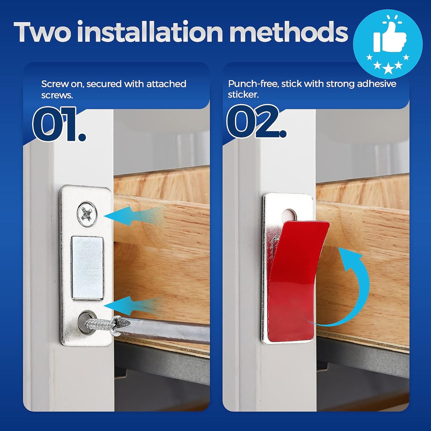 Ultra-Thin Magnetic Cabinet Catch