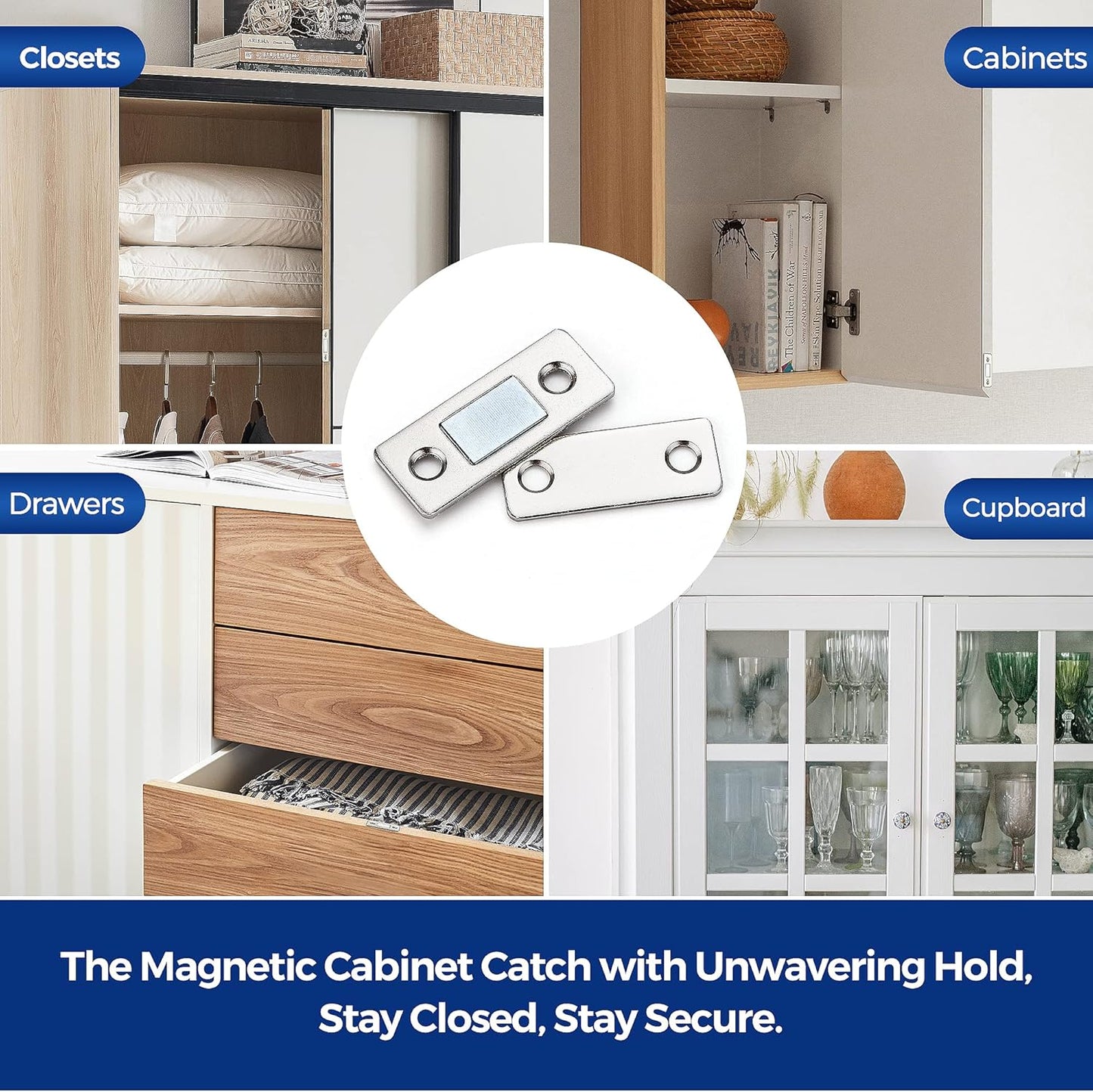 Ultra-Thin Magnetic Cabinet Catch
