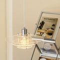 Glass pendant light