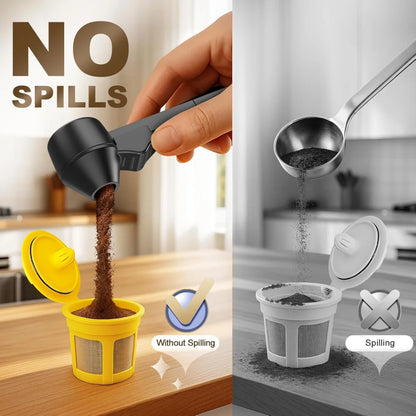 Perfect Brew Coffee Measuring Spoon Funnel Spoon