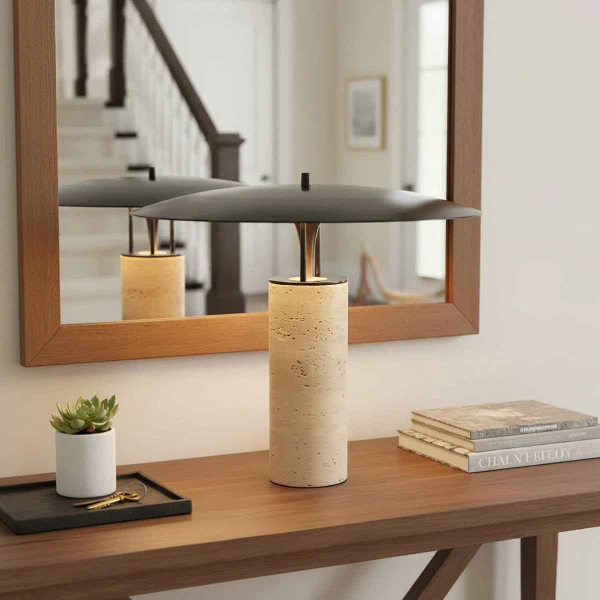 Nordic Post-modern Cave Stone Table Lamp Hall Bedroom Bedside Lamp