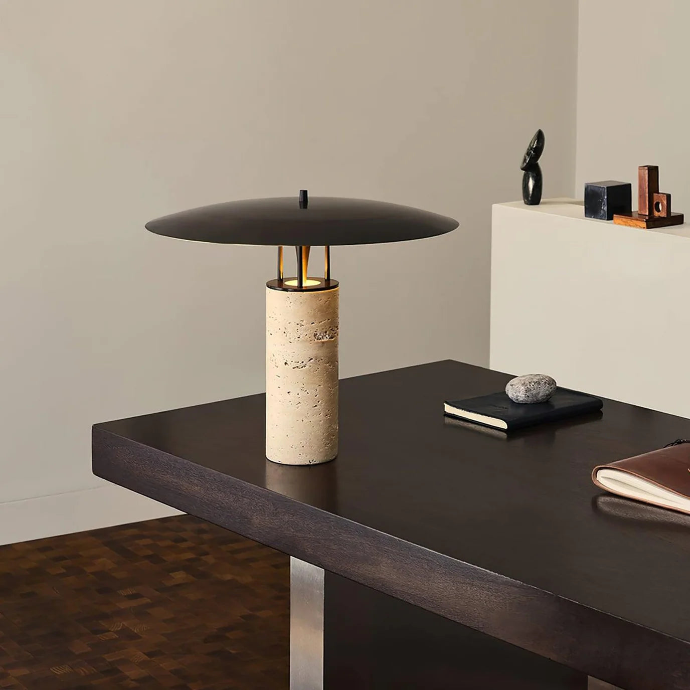 Nordic Post-modern Cave Stone Table Lamp Hall Bedroom Bedside Lamp
