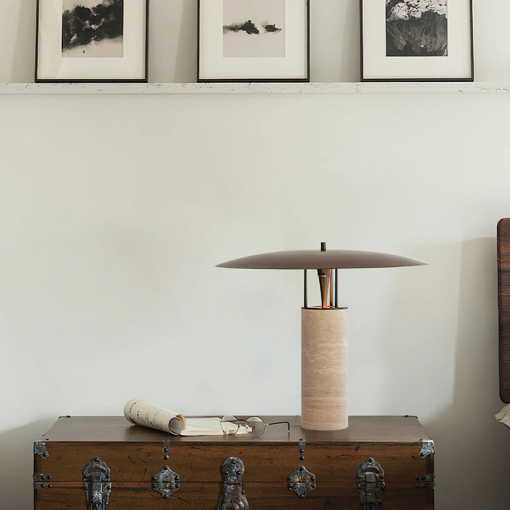 Nordic Post-modern Cave Stone Table Lamp Hall Bedroom Bedside Lamp