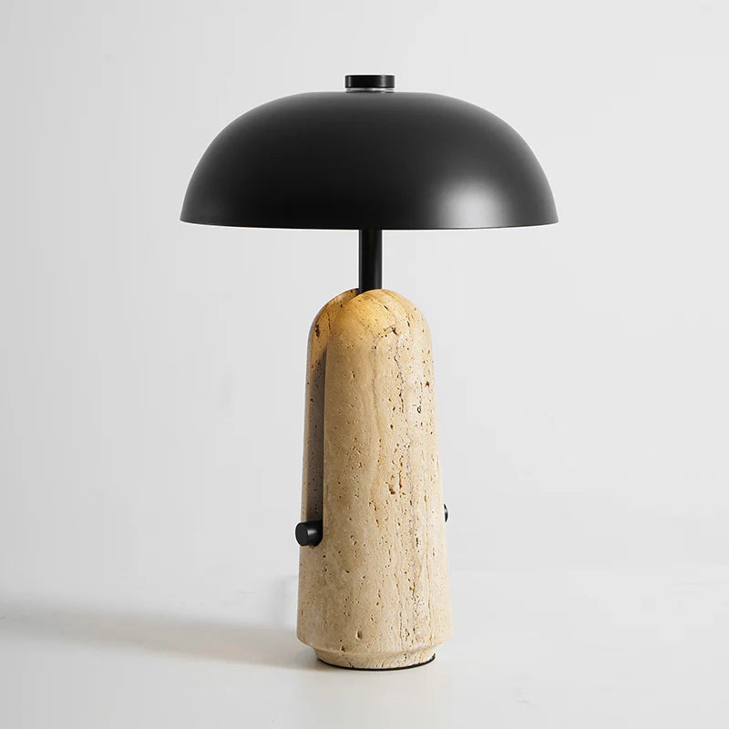 Travertine Table Lamp Night Light Bedroom Ambient Lighting