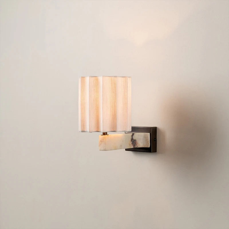 High-end Danish Marble And Travertine Lamp For The Living Room