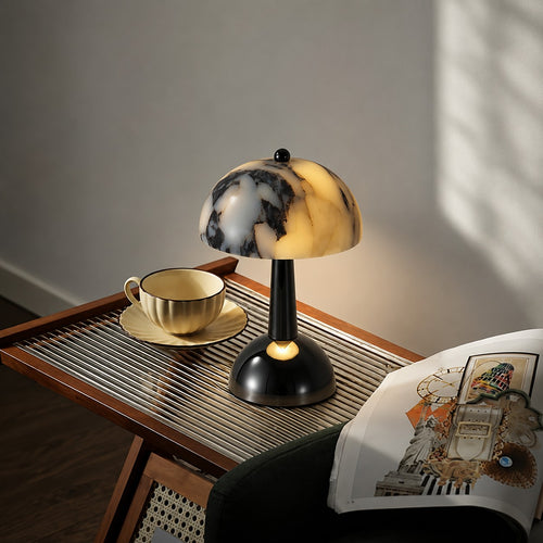 Baogeli Marble Table Lamp Personalized And Creative Mushroom-shaped With Touch Sensor