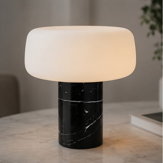 Natural Texture Marble Bedside Table Lamp