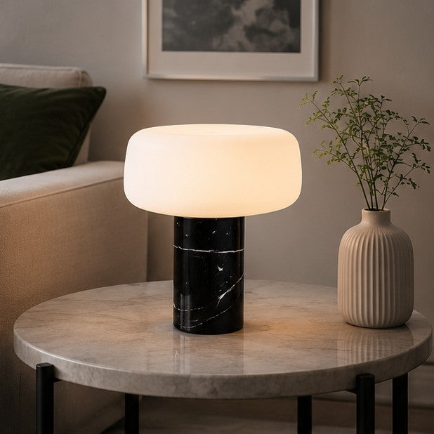 Natural Texture Marble Bedside Table Lamp