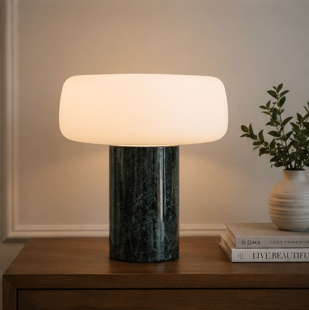 Natural Texture Marble Bedside Table Lamp