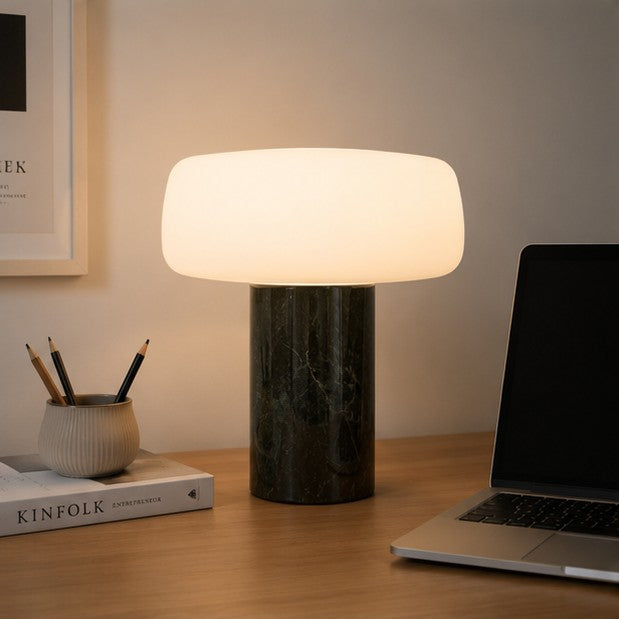 Natural Texture Marble Bedside Table Lamp