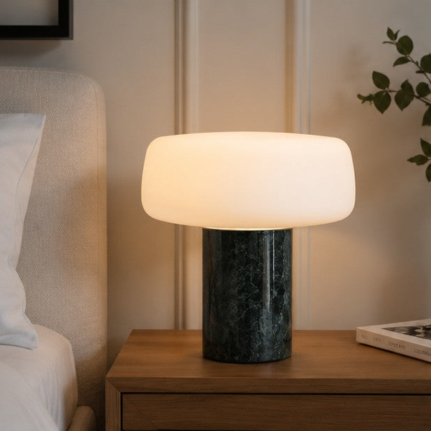 Natural Texture Marble Bedside Table Lamp