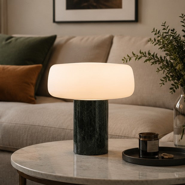 Natural Texture Marble Bedside Table Lamp
