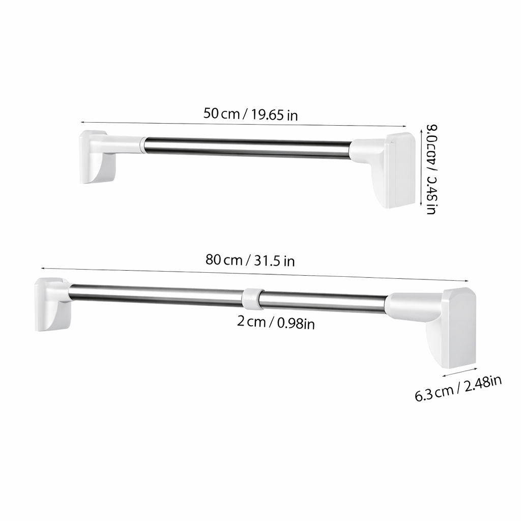 FlexiHold™ Adjustable Closet Rod