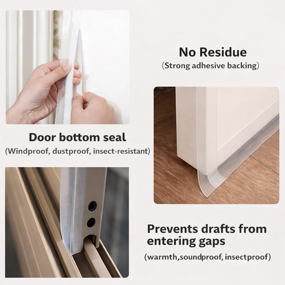 WeatherLock Sealing Tape – Transparent Gap & Air Leak Blocker