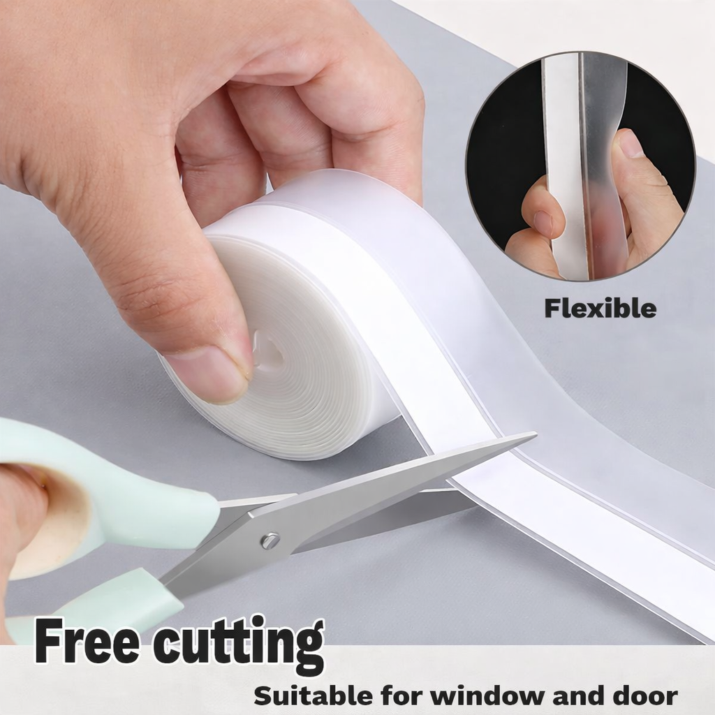 WeatherLock Sealing Tape – Transparent Gap & Air Leak Blocker