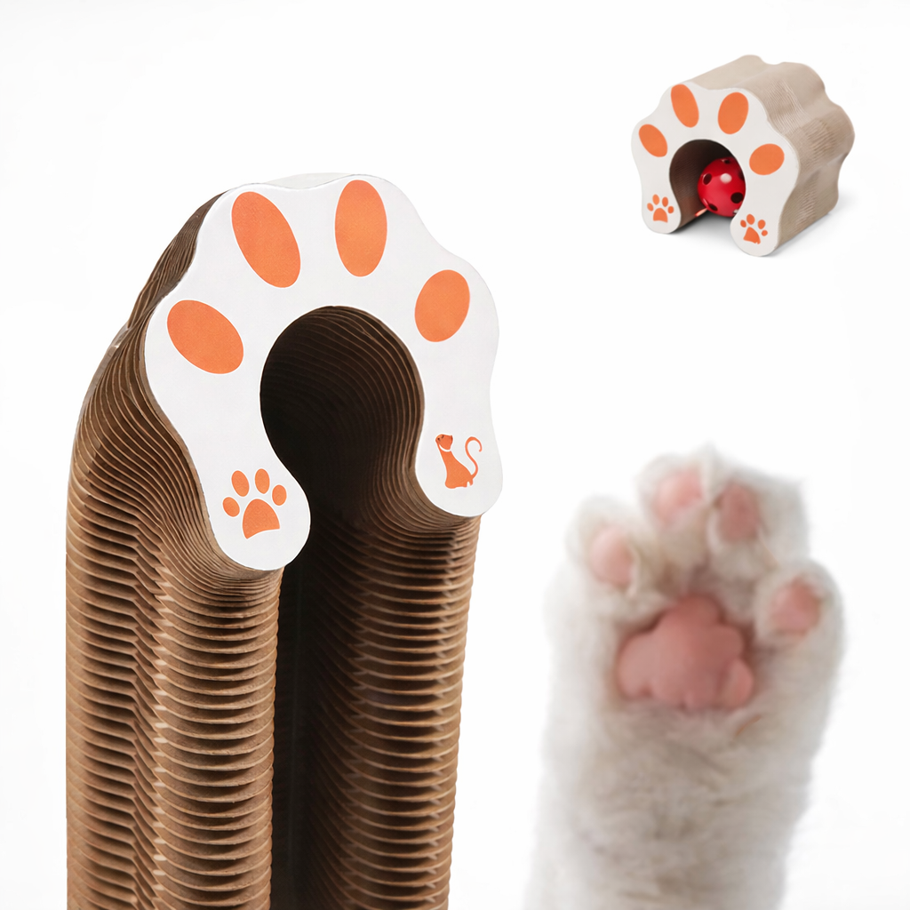 Shape-Shifting Accordion Cat Scratcher